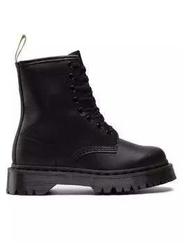 Ботинки с зубчатой подошвой Dr. Martens Botas de combate Vegan 1460 Bex Mono, черный