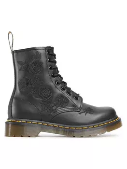 Ботинки с зубчатой подошвой Dr. Martens Botas de combate 1460 Vonda Mono, черный