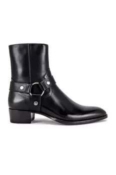 Ботинки Saint Laurent Wyatt Harness, нуар