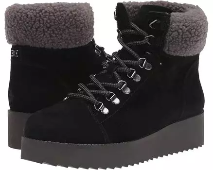 Ботинки Sam Edelman Franc, цвет Black Wr Velutto Suede Leather/Faux Fur