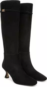 Ботинки Sam Edelman Lyla, цвет Black Suede Wide Calf