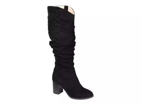 Ботинки широкие Journee Collection Aneil до икры, черный