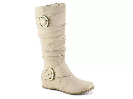 Ботинки широкие Journee Collection Jester до икры, бежевый
