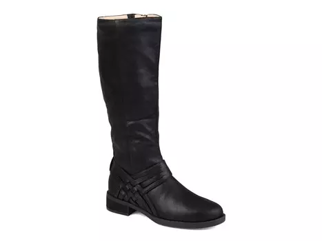 Ботинки широкие Journee Collection Meg до икры, черный