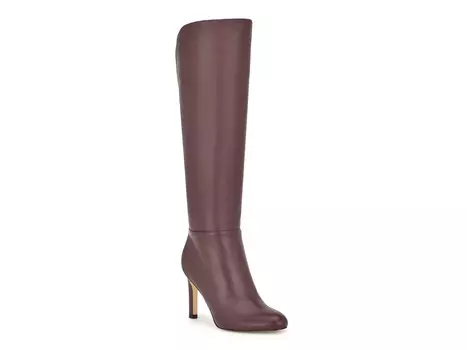 Ботинки широкие Nine West Sancha до икры, красный