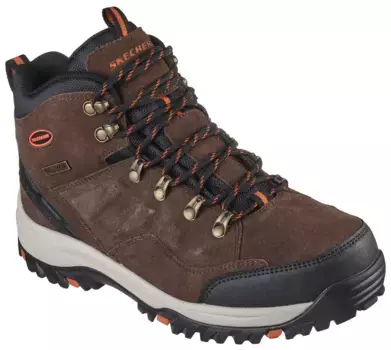 Ботинки Skechers на шнуровке "RELMENT PELMO", с RELAXED FIT, цвет Dunkelbraun-Kombiniert