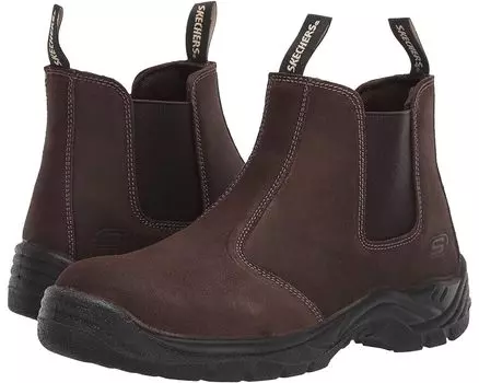 Ботинки SKECHERS Tapter Steel Toe, коричневый