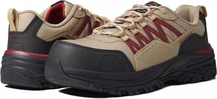 Ботинки SKECHERS Work Fannter Comp Toe, цвет Taupe/Beige
