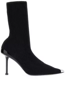 Ботинки Slash 90 в рубчик Alexander McQueen, черный