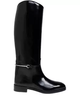 Ботинки Slim Horsebit Gucci, черный