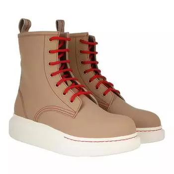Ботинки sneakers leather Alexander Mcqueen, бежевый