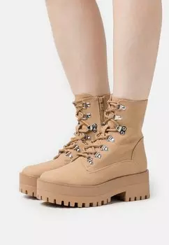 Ботинки со шнурками Even&Odd, цвет beige