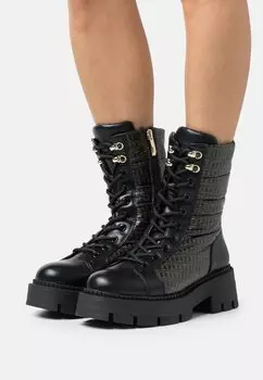 Ботинки со шнурками Tamaris, цвет black combi