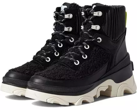 Ботинки SOREL Brex Boot Cozy Lace Waterproof, цвет Black/Sea Salt