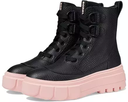 Ботинки SOREL Caribou X Boot Lace Waterproof, цвет Black/Vintage Pink