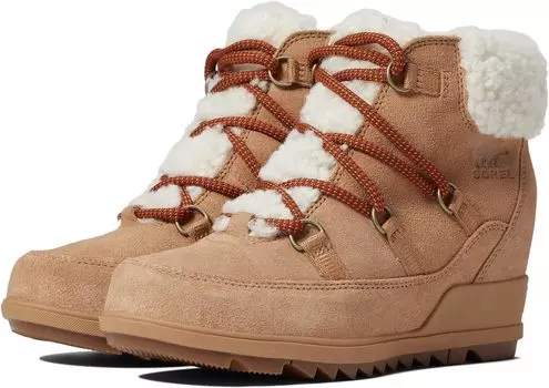 Ботинки SOREL EvieCozy Lace, цвет Tawny Buff/Wood
