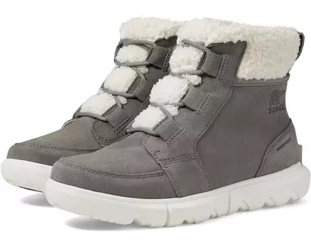 Ботинки SOREL Explorer Next Carnival Waterproof, цвет Quarry/Sea Salt