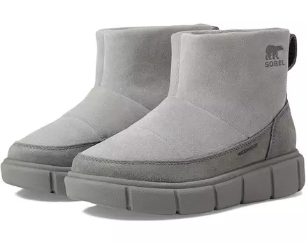 Ботинки SOREL Kids Sorel Explorer III Slip-On WP, цвет Chrome Grey/Quarry