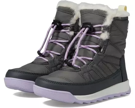 Ботинки SOREL Kids Whitney II Plus Lace WP, цвет Quarry/Lavender Cloud