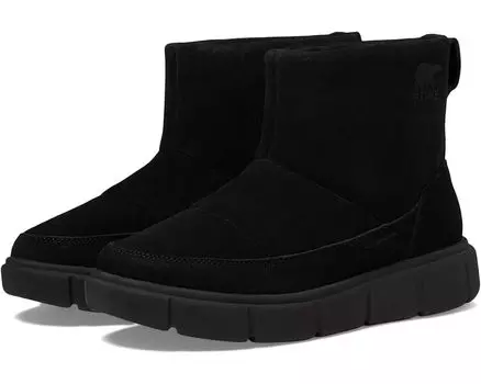 Ботинки SOREL Sorel Explorer III Slip-On Waterproof, цвет Black/Sea Salt