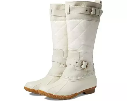 Ботинки Sperry Saltwater Tall Buckle Nylon Quilt, слоновая кость