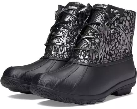 Ботинки Sperry Syren Gulf Metallic Animal, черный