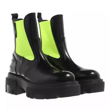 Ботинки stivale donna boot black fluo Msgm, черный