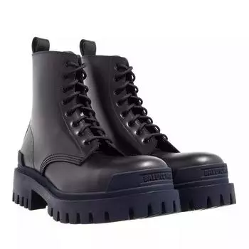 Ботинки strike 20mm bootie leather Balenciaga, черный