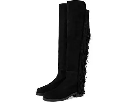 Ботинки Stuart Weitzman 5050 Bold Fringe, черный