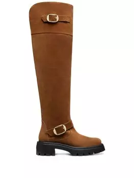 Ботинки Stuart Weitzman 50 мм Emerson Moto, коричневый