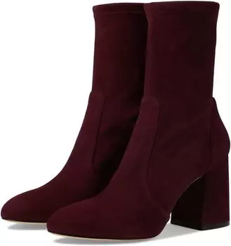 Ботинки Stuart Weitzman Flareblock 85 Stretch Bootie, цвет Cabernet