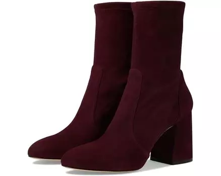 Ботинки Stuart Weitzman Flareblock 85 Stretchie, цвет Cabernet