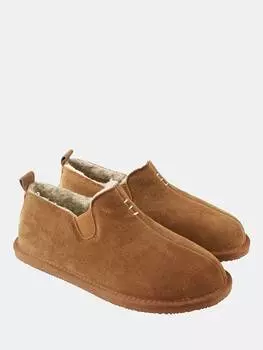 Ботинки-тапочки из овчины и замши British Boxers, цвет Lowland Chestnut