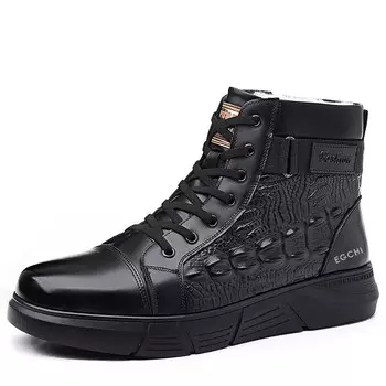 Ботинки текстурные Egchi, черный