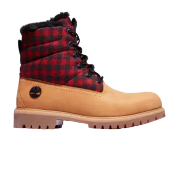 Ботинки Timberland 6 Inch Heritage Puffer Waterproof Boot 'Wheat Plaid', желто-коричневый
