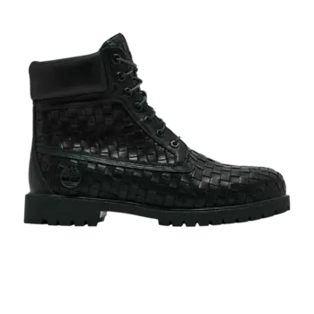 Ботинки Timberland 6 Inch Premium Boot 'Woven Leather - Dark Green', зеленый