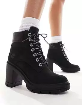 Ботинки Timberland Allington Heights на каблуке 6 дюймов из черной кожи нубука