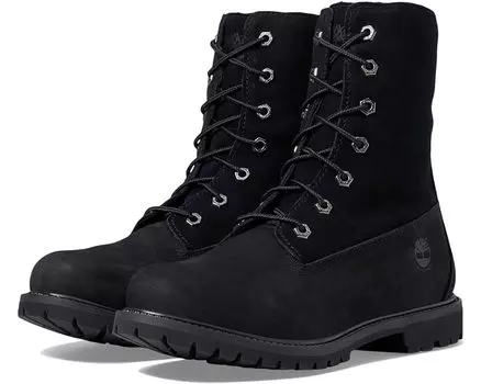 Ботинки Timberland Authentics Teddy Fleece Fold-Down, цвет Black Nubuck