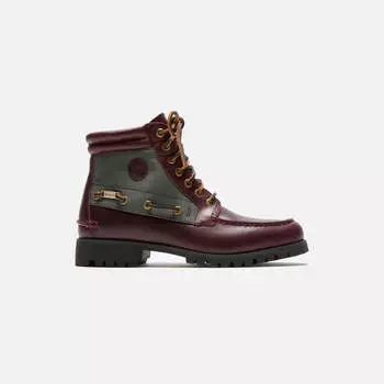 Ботинки Timberland Britton Road 7-Eye Moc-Toe Lug Boot, цвет Dark Red Full Grain