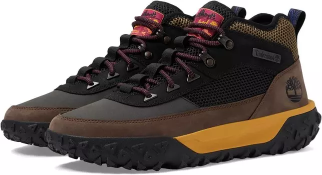 Ботинки Timberland Greenstride Motion 6 Super Mid, цвет Black Nubuck W Brown