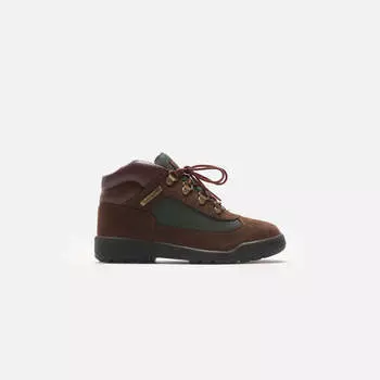 Ботинки Timberland Junior Field Boot Mid, цвет Brown Nubuck/Olive Green