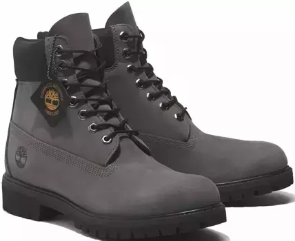 Ботинки Timberland на шнуровке "6in Premium Boot", серый