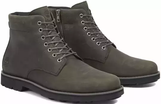Ботинки Timberland на шнуровке "Alden Brook WP SideZip Bt", водонепроницаемые, серый