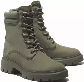 Ботинки Timberland на шнуровке "Cortina Valley 6in BT WP", водонепроницаемые, зеленый