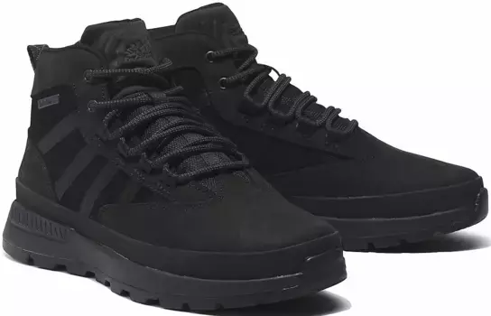 Ботинки Timberland на шнуровке "EURO TREKKER MID LACE UP SNEAKER", черный