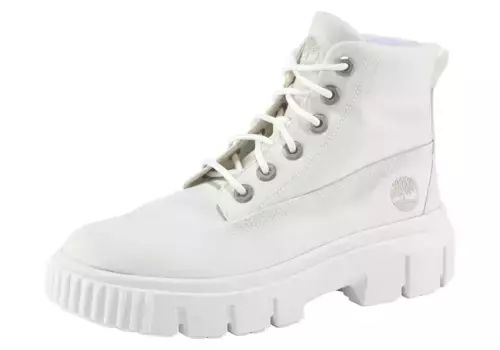 Ботинки Timberland на шнуровке "Greyfield Fabric Boot", белый