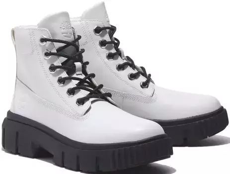 Ботинки Timberland на шнуровке "Greyfield Leather Boot", белый