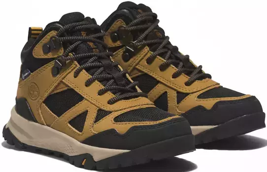 Ботинки Timberland на шнуровке "Lincoln Peak Mid WP", водонепроницаемые, цвет Wheat-Black