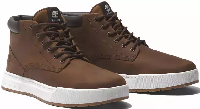 Ботинки Timberland на шнуровке "MAPLE GROVE MID LACE UP SNEAKER", коричневый