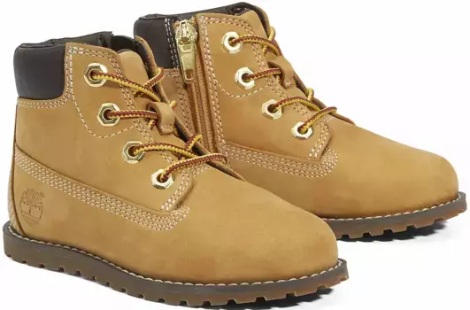 Ботинки Timberland на шнуровке "POKEY PINE MID LACE UP With ZIP BOOT", цвет Wheat